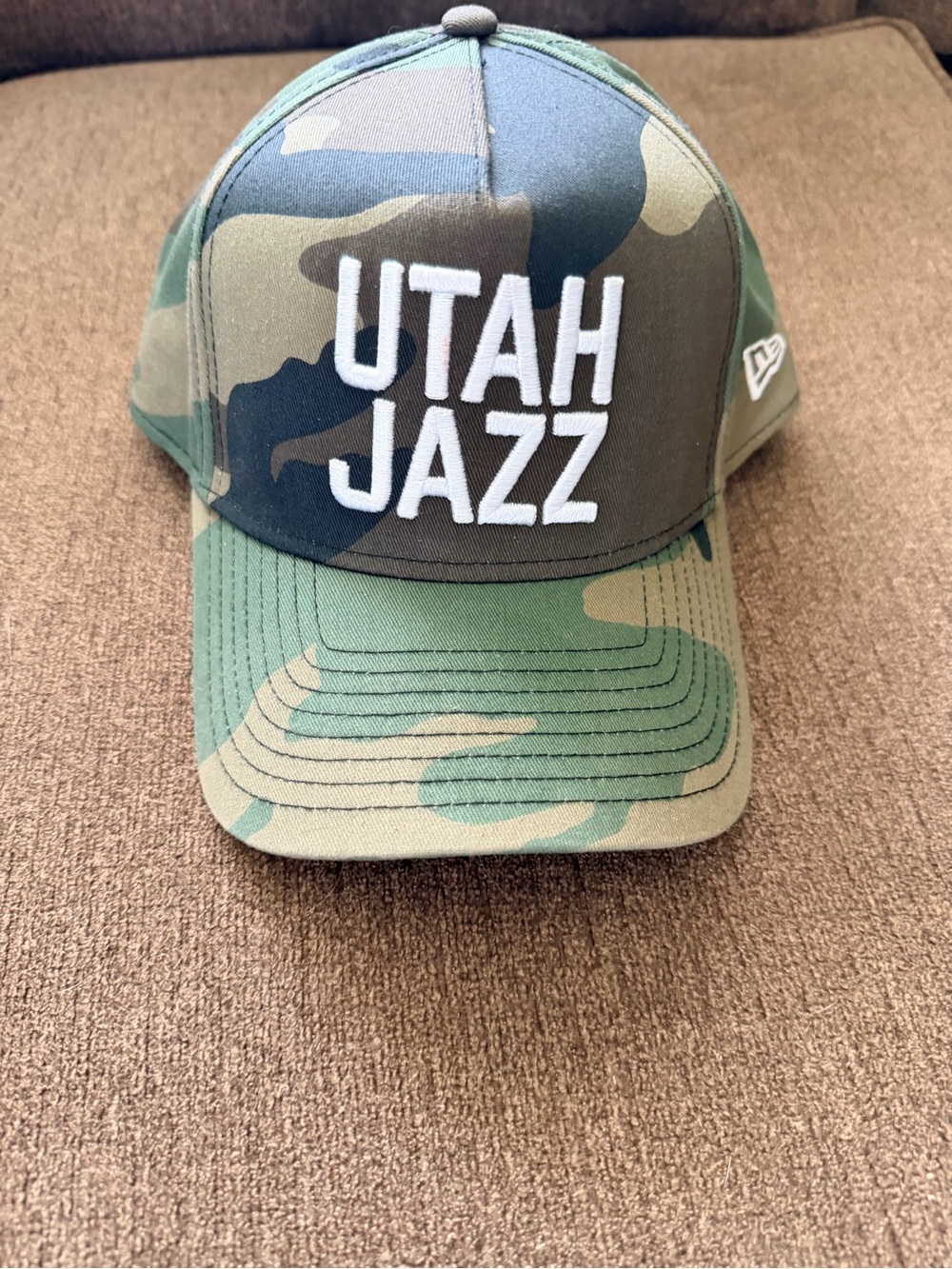 New Era Utah Jazz Camo Hat in Green, Brown, Black